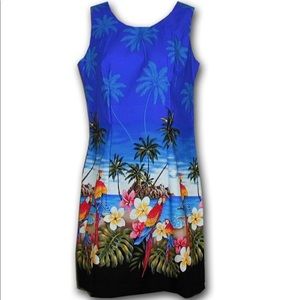 NWT- Blue Pacific Legend Border Tank Dress
